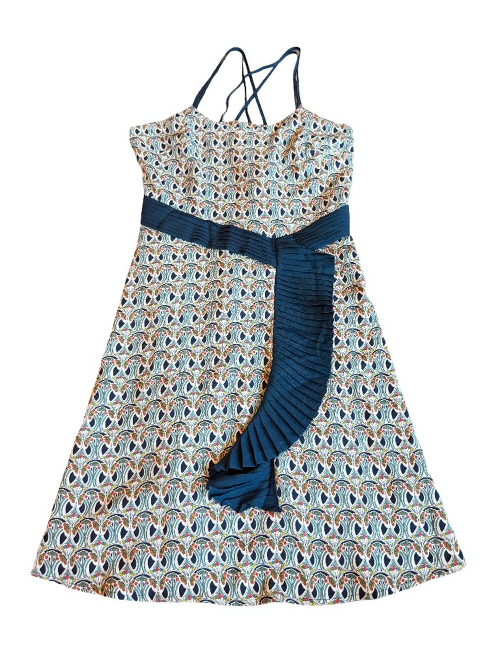 Liberty of London For Target Retro Print Dress Chiffon Flowy Party Size 6 Womens